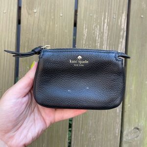 Kate Spade black leather wallet